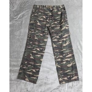 Game Winner Cargo Pants Mens XL Green Camo Convertible Zip Off Utility‎ Hunting